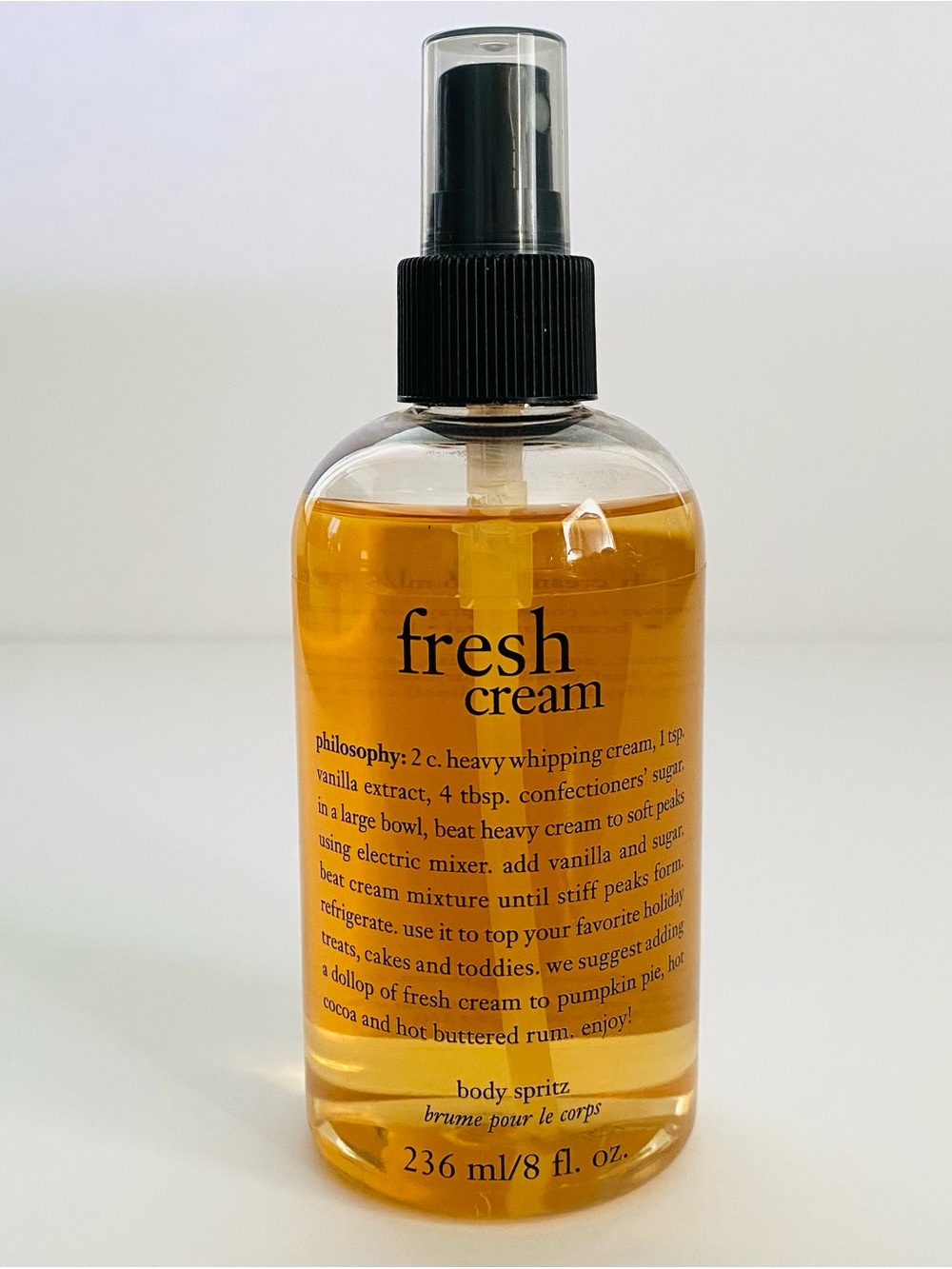 Philosophy Fresh Cream Body Spritz 8 oz.